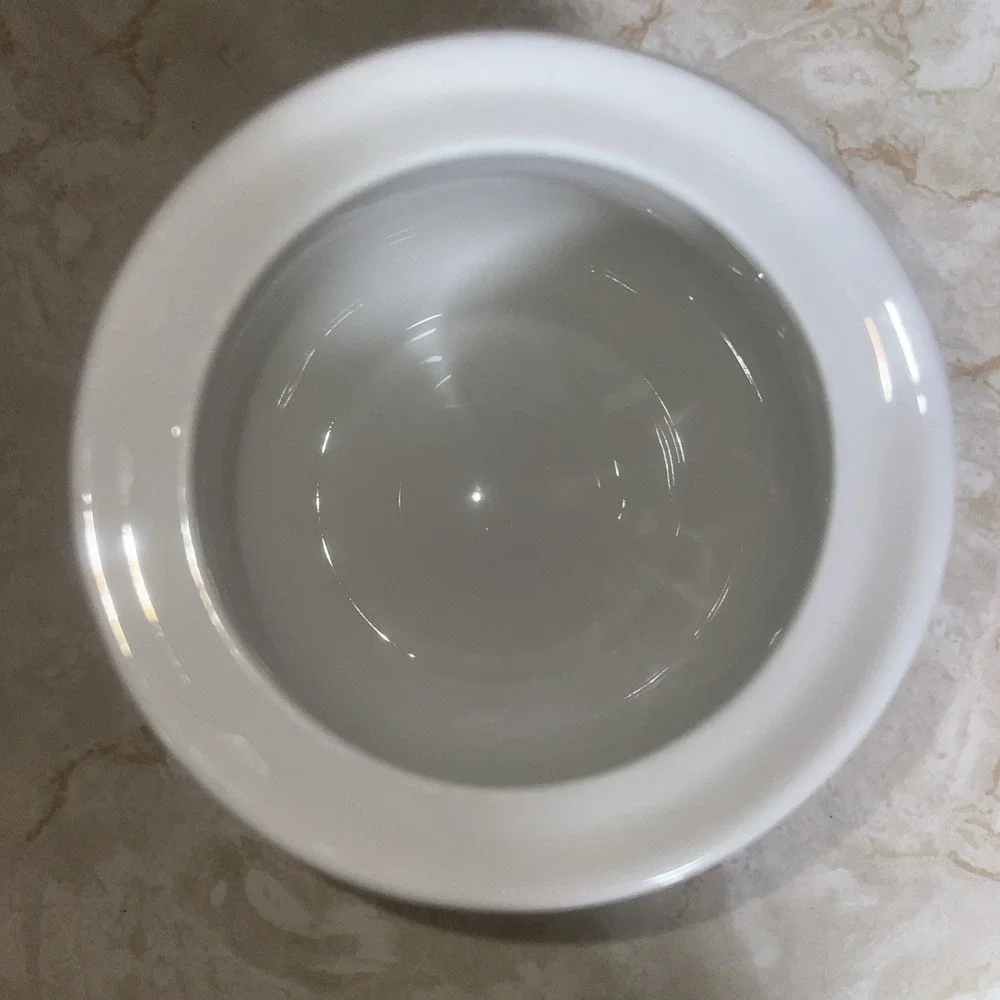 Gibson Design Flourish Two Piece White Ceramic Sugar Bowl W Lid‎ Fruit Motif